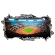 Vinilos decorativos estadio fútbol y atletismo 3d